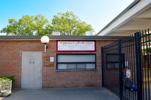 Photo of concession signage designed and created for Catherine's Restaurant in the State Park in Saratoga Springs, New York.